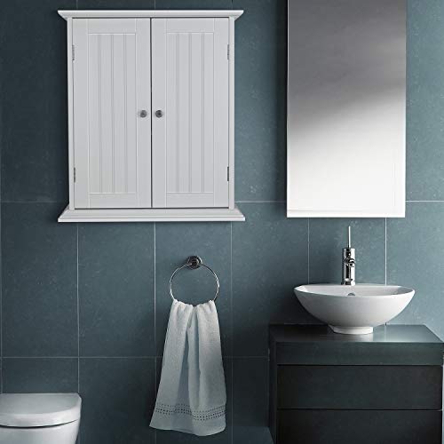 ChooChoo Bathroom Medicine Cabinet 2-Door Wall Cabinet Wood