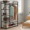 LITTLE TREE Free-Standing Closet Organizer,Heavy Duty Clothes Rack