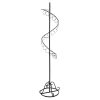 MyGift Freestanding Black Metal Spiral Design 25 Ring Scarf Hanger Organizer