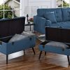 2-Piece Classic Tufted Linen Fabric Storage Chests