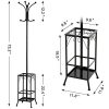 Yaheetech Coat Rack with Umbrella Stand, Entryway Coat Rack