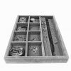 Jewelry Box drawer insert, Jewelry Organizer Tray, Wood and Velvet Tray Organizer
