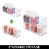 mDesign Storage Bins with Built-in Handles for Organizing Hand Soaps