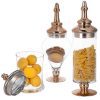 MyGift Set of 3 Antique-Style Glass Apothecary Jars