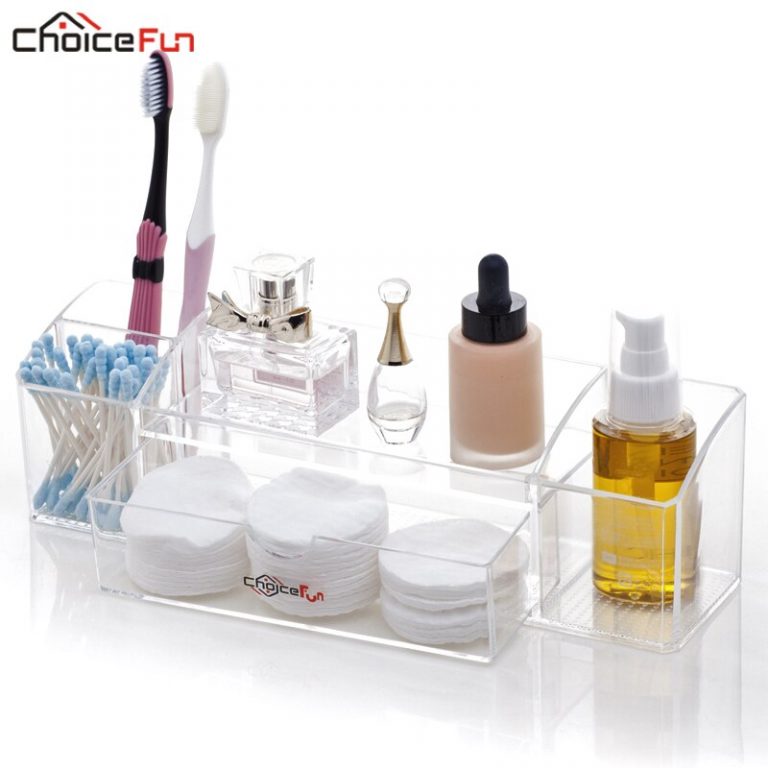 CHOICEFUN Rectangle Acrylic Desktop Cosmetic Organizador De Maquiagem
