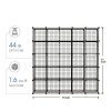KOUSI Wire Storage Cubes Modular Metal Cubbies Organizer