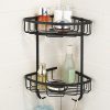 Hiendure 2 Tiers Wall Mounted Solid Brass Corner Shower