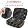 häbe Travel Jewelry Organizer Case, Tangle-Free, Space-Saving, Compact