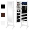 Best Choice Products 6-Tier Full Length Standing Mirrored Lockable Jewelry Storage