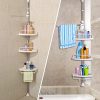 JY Corner Shower Caddy, Constant Tension Pole, Rustproof Stainless Steel