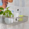 WEBI Wire Container, 15.7" Sturdy Stainless Steel Rectangular Storage Shelf