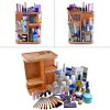 Refine Bamboo Cosmetic Organizer, Multi-Function Storage Carousel