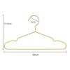 Jetdio 12.5" Children Gold Metal Clothes Shirts Hanger with Notches