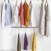 STORAGE MANIAC 2-Pack Adjustable Hanging Closet Rod
