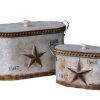 Your Heart's Delight Embossed Star Nested Canisters with Lid Set