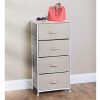 mDesign Vertical Dresser Storage Tower - Sturdy Steel Frame