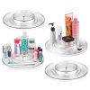 mDesign Spinning 2-Tier Lazy Susan Turntable Storage Tray