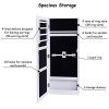Armoire Cabinet Mounted Mirrored Jewelry Organizer Storage - Flash Silvery Elegance for Limited Space
