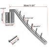 Sumnacon 12.6" Wall Mounted Clothes Hanger Rack, Set of 2 Stainless Steel