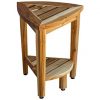 EcoDecors Oasis Shower Stool, Natural