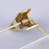 Acrylic Hanger for Clothes with Gold Hook with Rose Gold