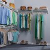 EZ Shelf Walk-in Closet Kit Hanging and Shelf Space, White