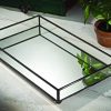 J Devlin TRA Glass Jewelry Tray Vanity Organizer Dresser Tray
