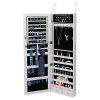Jewelry Armoire: Wall/Door Mounted Cabinet with Full-Length Mirror - Elegant Storage Solution for Your Jewelry Collection 🌟