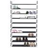 10-Tier Shoe Rack - Space-Saving Shoe Organizer for 50 Pairs in Closet, Entryway, Hallway