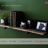 Rustic Industrial Pipe Brackets Floating Shelf by Pipe Decor
