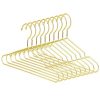 Jetdio 12.5" Children Gold Metal Clothes Shirts Hanger with Notches