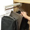 Pull-Out Closet Valet Rod Adjustable Wardrobe Clothing Rail
