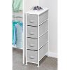 mDesign Narrow Vertical Dresser Storage Tower