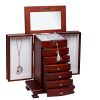 Rowling Large Wooden Jewelry Box Earrling Necklace Bracelets Organizer