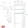 LDR INDUSTRIES 3000WT 3PC BATH ORGANIZER KIT WHITE,