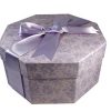 Colorful Hat Box -- Water Roses Lilac
