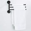 Towel Rack Bathroom Swivel Towel Bar 3 Multi Fold-able Arms Rotation