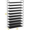 10-Tier Shoe Rack - Space-Saving Shoe Organizer for 50 Pairs in Closet, Entryway, Hallway