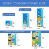 Portable Closet for Children's Clothes, 6 Cube Organizer with Hanging Section, Large Blue