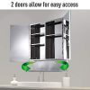 kleankin 24" x 28" Stainless Steel Wall Mount Bathroom Medicine Cabinet