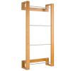 MyGift 42-Inch Bamboo Wall-Mounted Towel Holding Rack