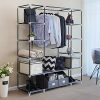 SONGMICS 59 Inch Closet Organizer Wardrobe Closet Portable Closet shelves
