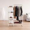 IRIS Metal Garment Rack with Wood Shelves