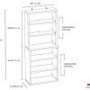 ClosetMaid Decorative 6-Shelf Premium Hutch Bookcase