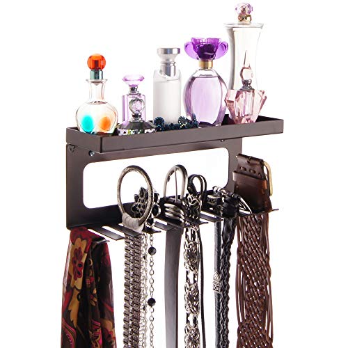 Angelynn's Belt Holder Organizer Hooks Wall Mount Hanging Closet