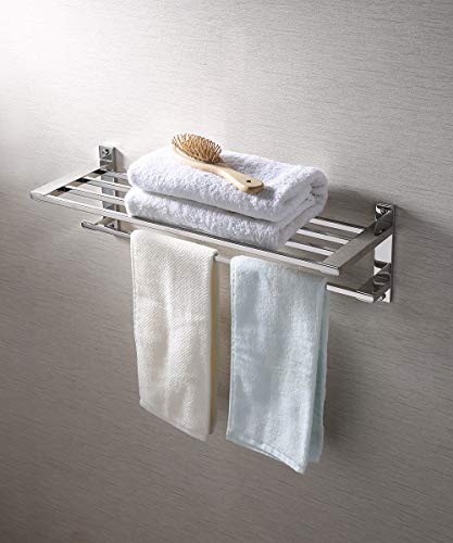 KES 22-Inch Hotel Towel Rack Bathroom Shelf Shower Towel Bar