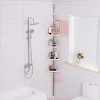 JoYo Tension Corner Shower Caddy, Adjustable Height Pole