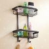 Aothpher 2 Tiers Wall Mounted Bathroom Brass Oil Rubbed Bronze