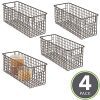 mDesign Farmhouse Decor Metal Wire Food Storage Organizer