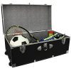 Seward Trunk Wheeled Footlocker, Black